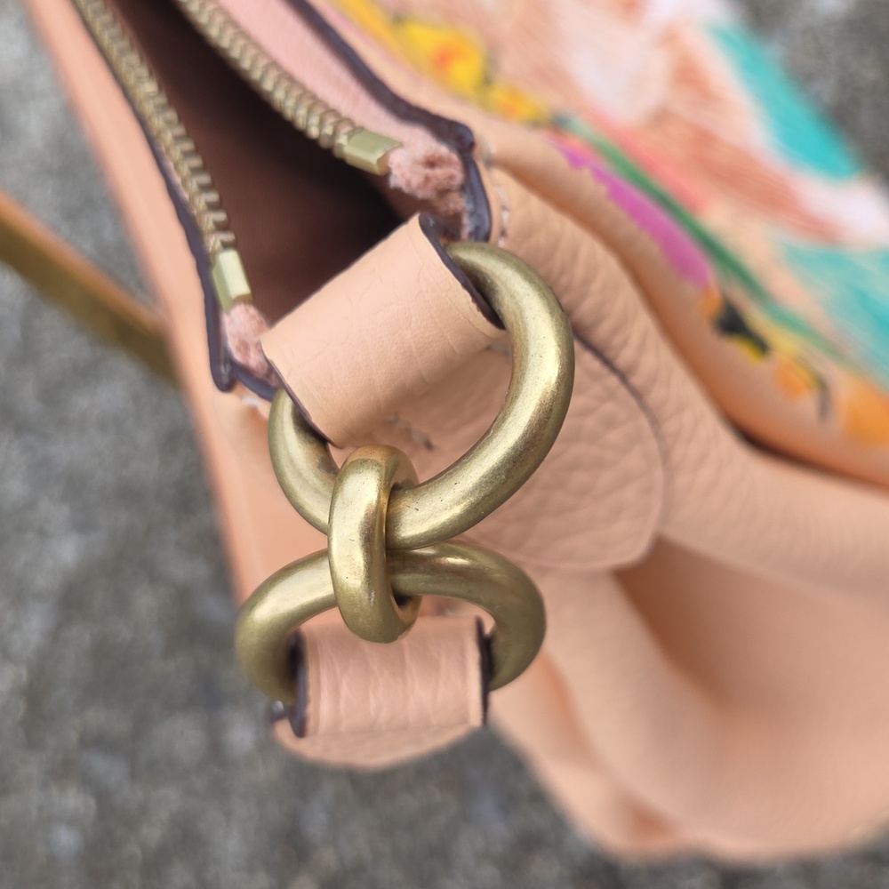 Handpainted Faded Blush Cat and Sunflower Women's Bag. Excellent Used Condition. - Picture 13 of 13